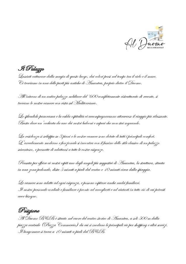 Al Duomo B&B Amantea Ngoại thất bức ảnh